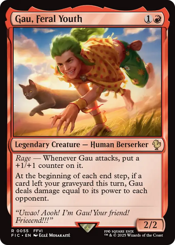 Gau, enfant sauvage — Final Fantasy Commander — Magic: The Gathering