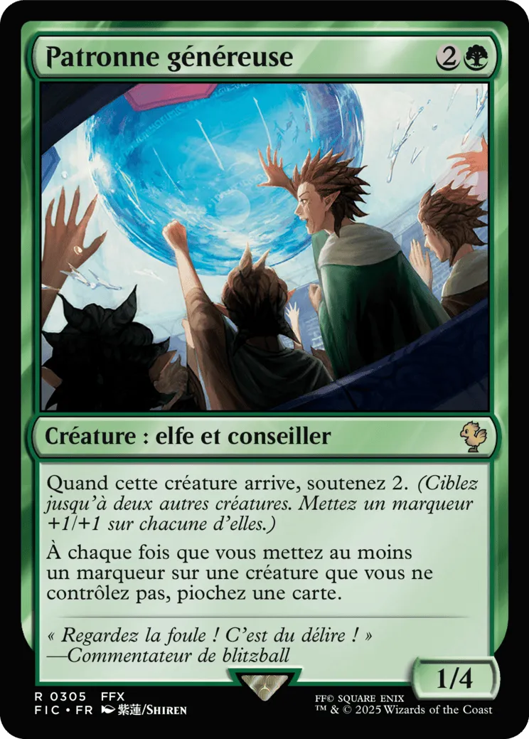Patronne généreuse — Final Fantasy Commander — Magic: The Gathering