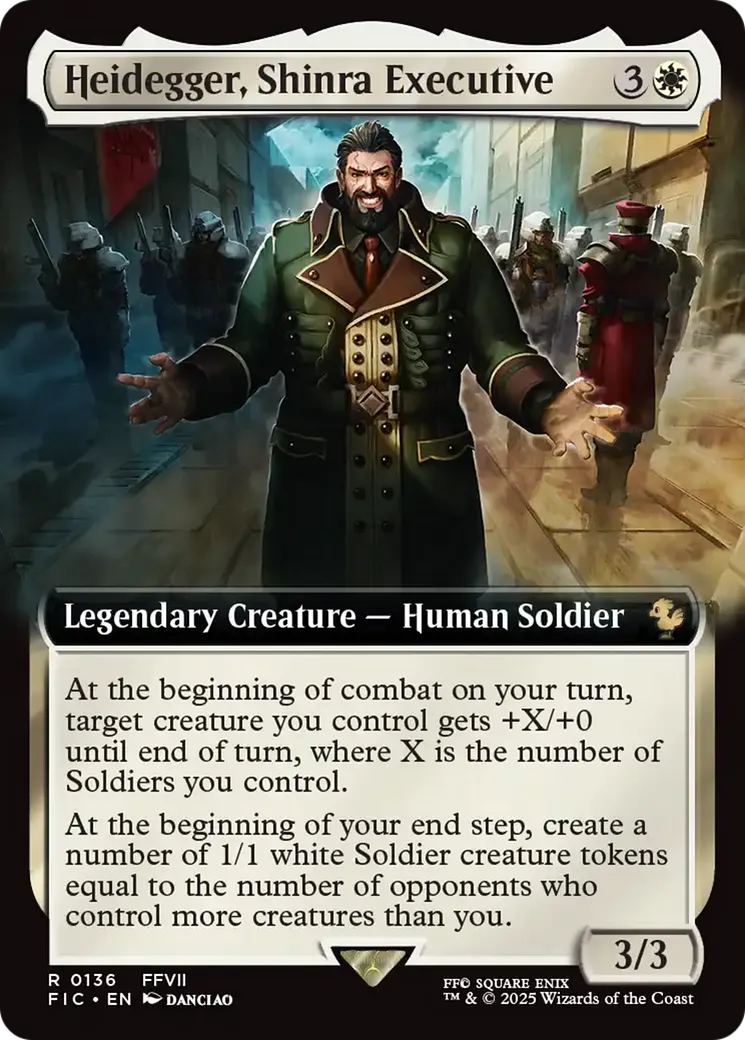 Heidegger, Shinra Executive — Final Fantasy Commander — Magic: The Gathering