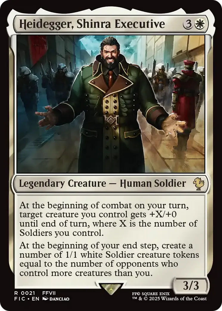 Heidegger, Shinra Executive — Final Fantasy Commander — Magic: The Gathering
