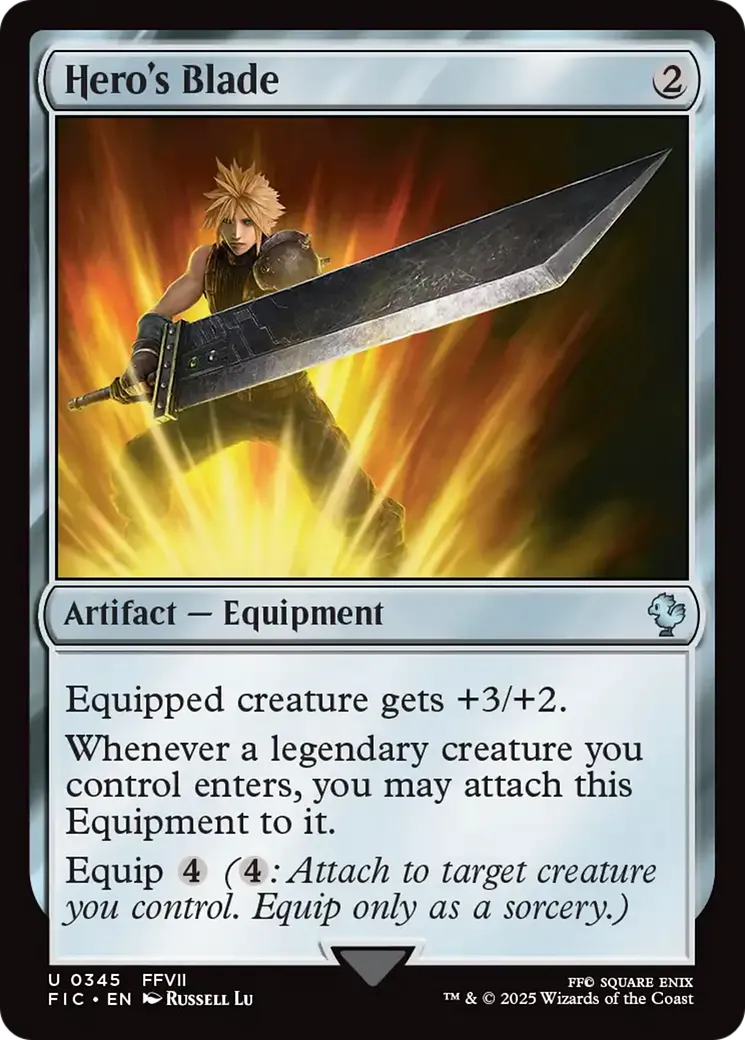Hero's Blade — Final Fantasy Commander — Magic: The Gathering