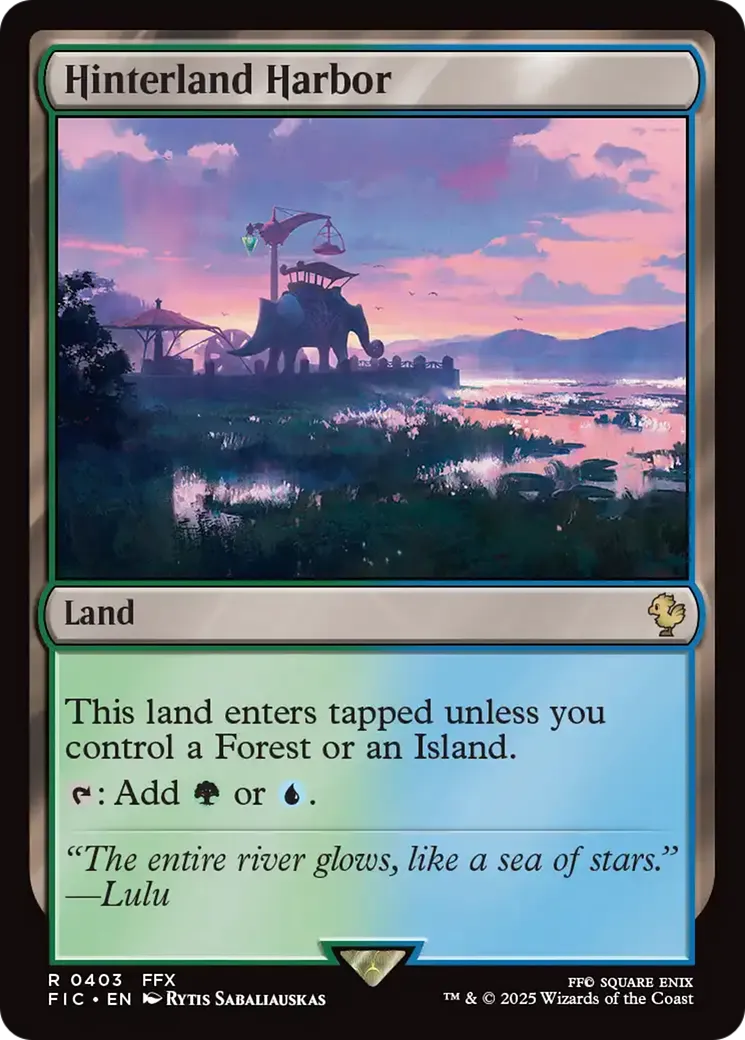 Hinterland Harbor — Final Fantasy Commander — Magic: The Gathering
