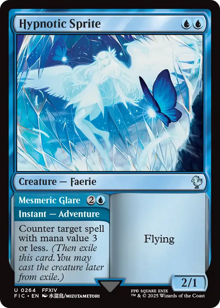 Farfadet hypnotique // Regard mesmérique — Final Fantasy Commander — Magic: The Gathering