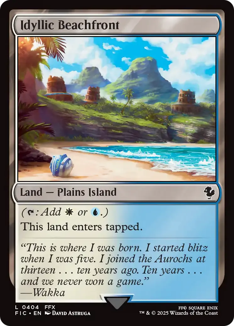 Plage idyllique — Final Fantasy Commander — Magic: The Gathering