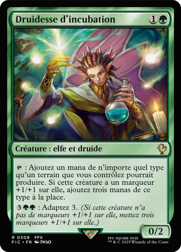 Druidesse d'incubation — Final Fantasy Commander — Magic: The Gathering