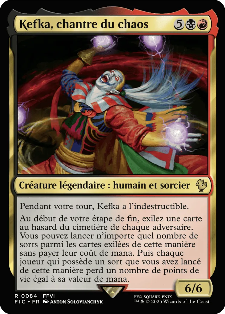 Kefka, chantre du chaos — Final Fantasy Commander — Magic: The Gathering