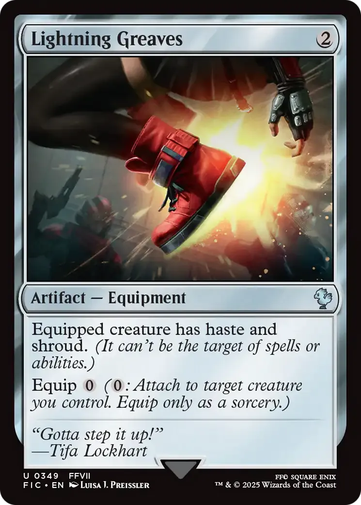 Lightning Greaves — Final Fantasy Commander — Magic: The Gathering