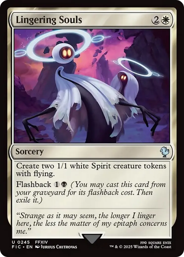 Lingering Souls from Final Fantasy Commander - Magic: The Gathering