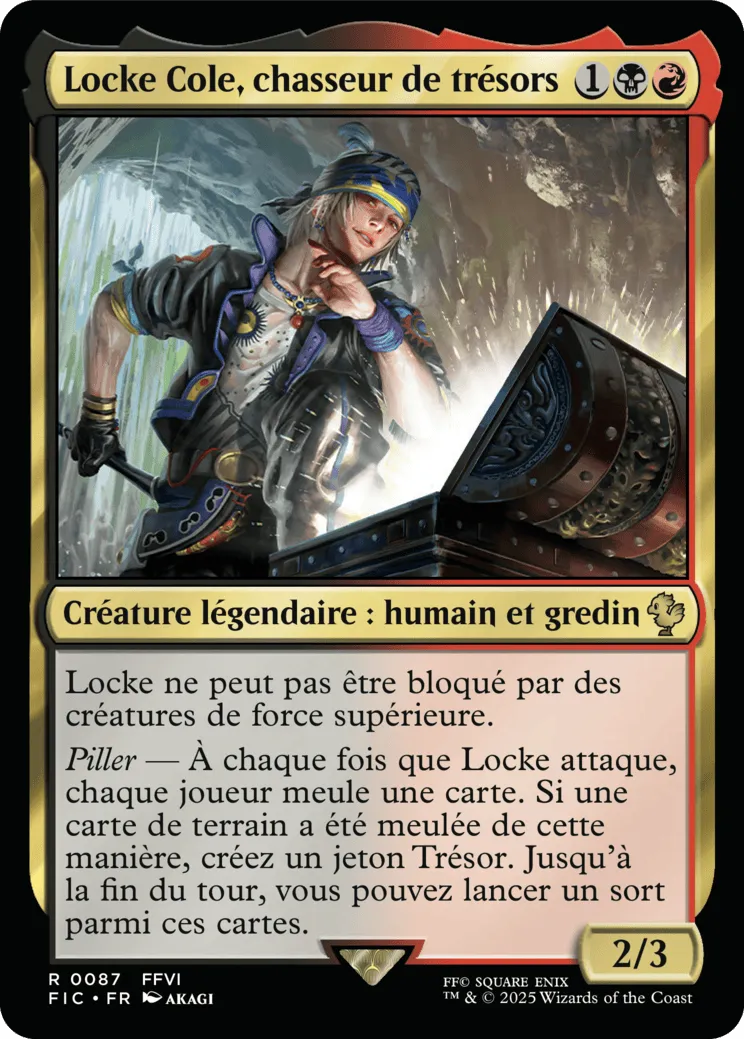 Locke, chasseur de trésor — Final Fantasy Commander — Magic: The Gathering