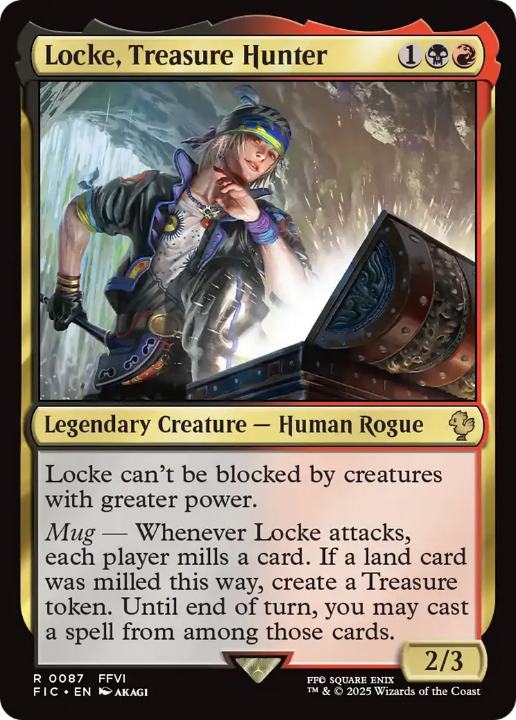 Locke, chasseur de trésor — Final Fantasy Commander — Magic: The Gathering