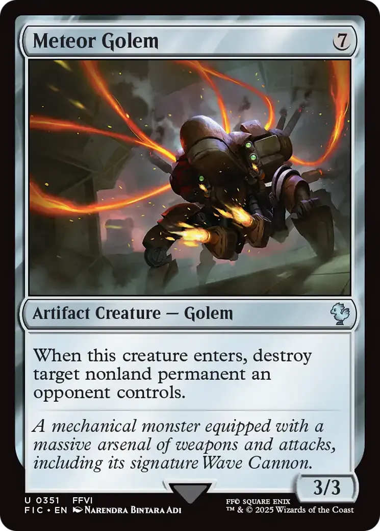 Golem météoritique — Final Fantasy Commander — Magic: The Gathering