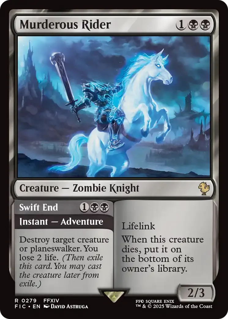Cavalière meurtrière // Fin précipitée — Final Fantasy Commander — Magic: The Gathering