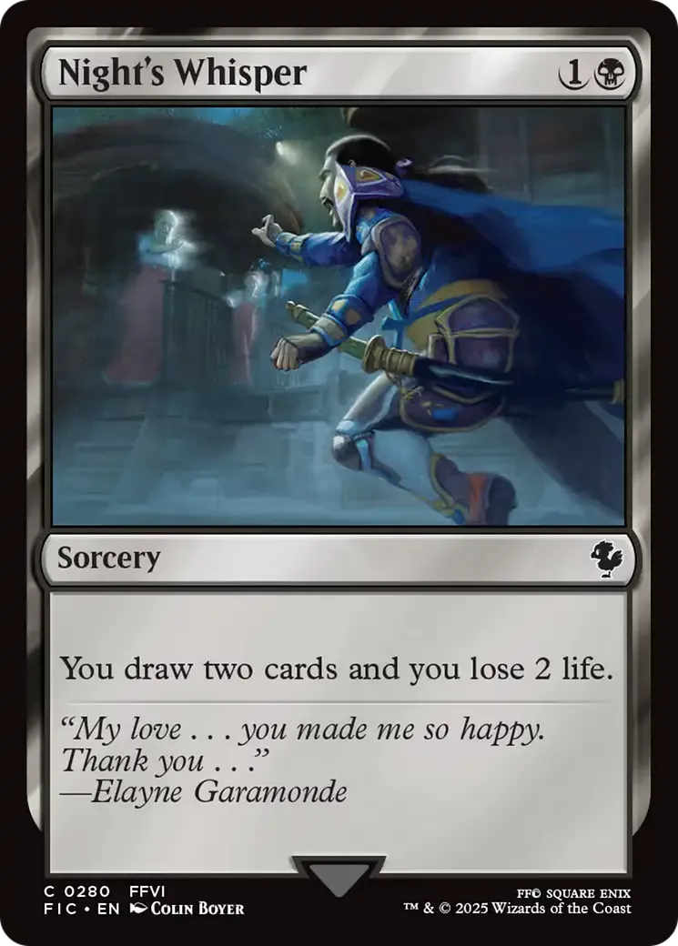 Chuchotements nocturnes — Final Fantasy Commander — Magic: The Gathering