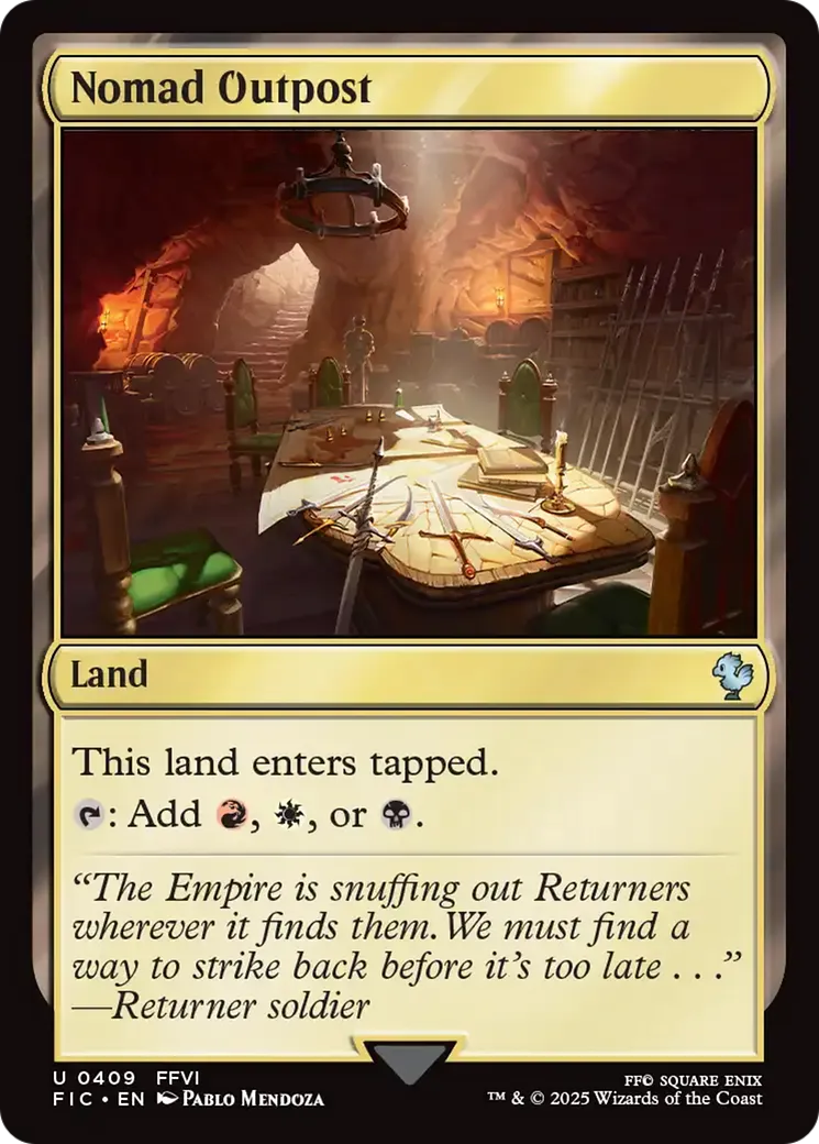 Avant-poste nomade — Final Fantasy Commander — Magic: The Gathering
