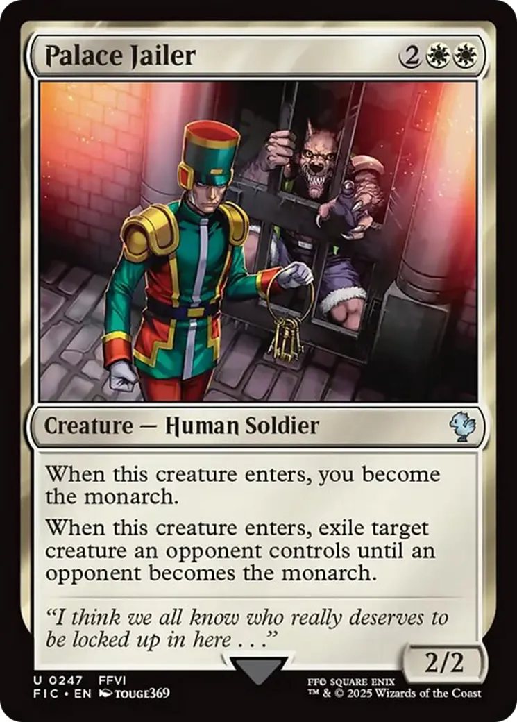 Palace Jailer — Final Fantasy Commander — Magic: The Gathering
