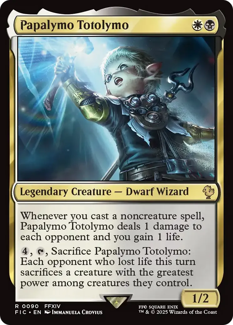 Papalymo Totolymo — Final Fantasy Commander — Magic: The Gathering