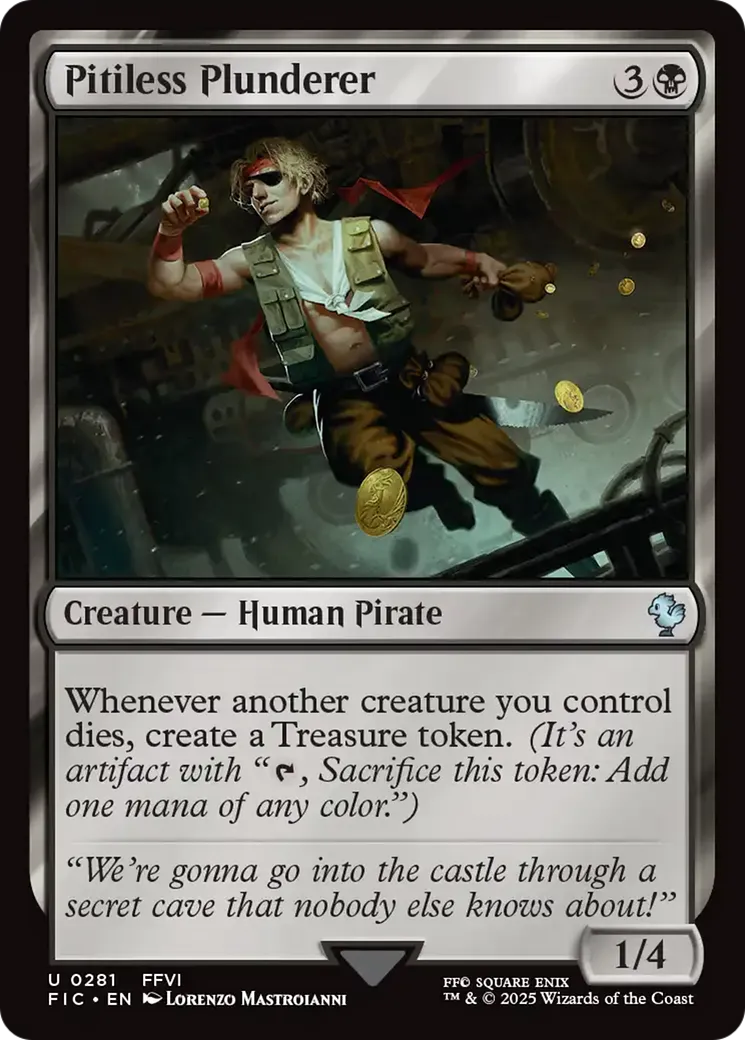 Pitiless Plunderer — Final Fantasy Commander — Magic: The Gathering