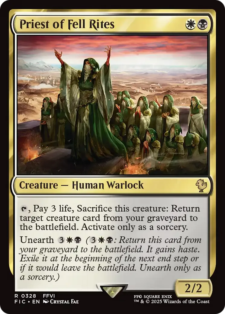 Prêtresse des rites cruels — Final Fantasy Commander — Magic: The Gathering