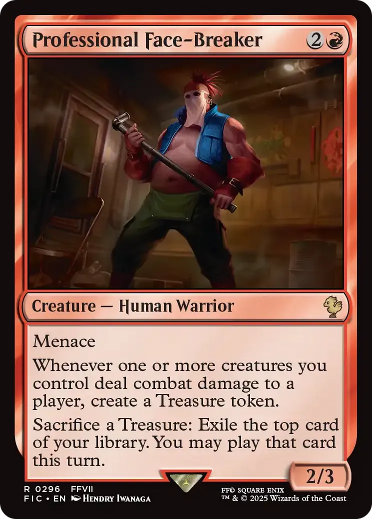Professional Face-Breaker — Final Fantasy Commander — Magic: The Gathering