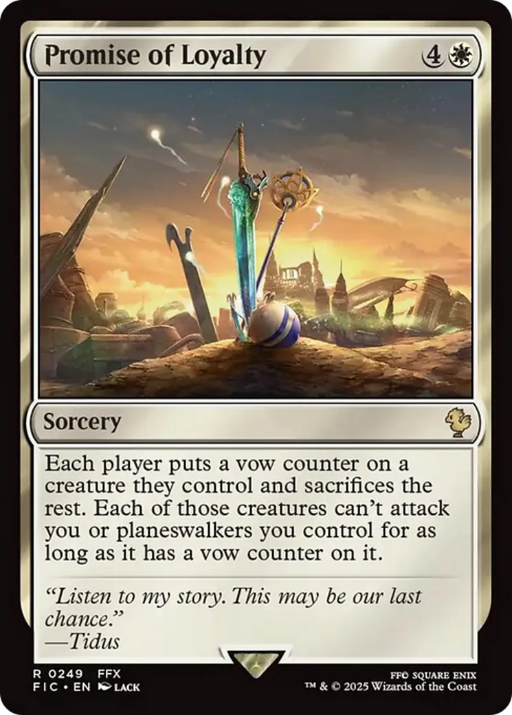 Promesse de fidélité — Final Fantasy Commander — Magic: The Gathering