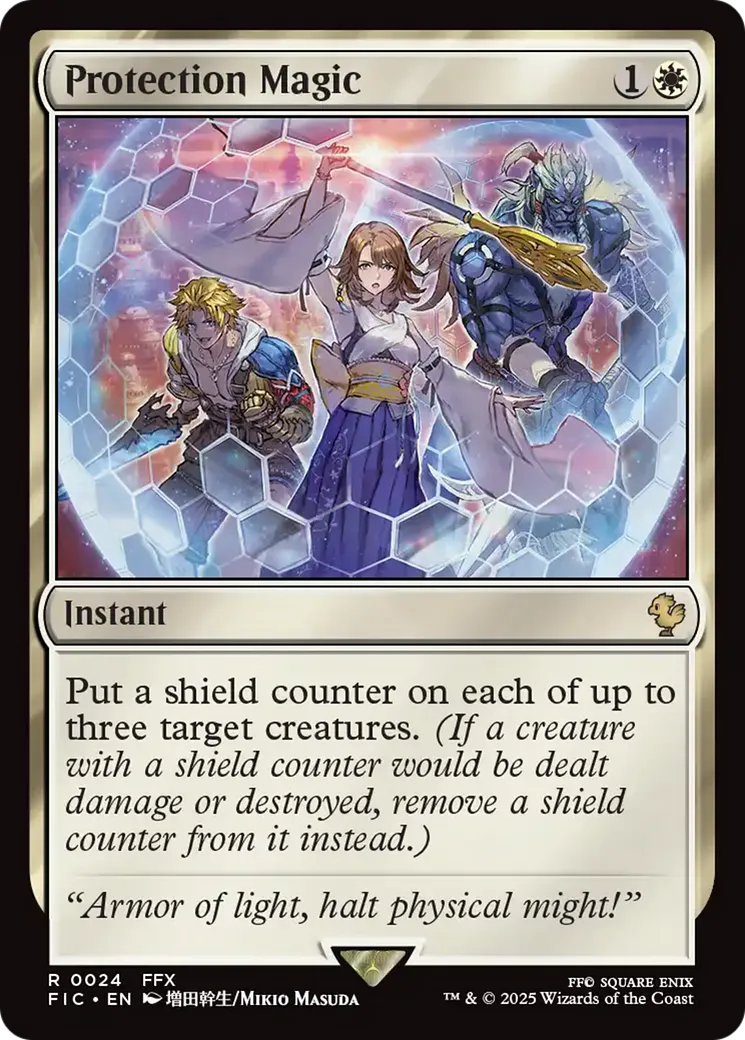 Magie de protection : carapace — Final Fantasy Commander — Magic: The Gathering