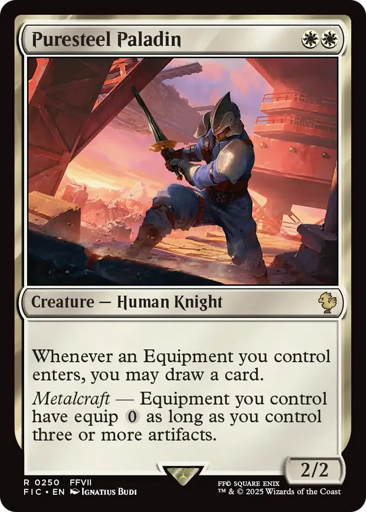 Puresteel Paladin — Final Fantasy Commander — Magic: The Gathering