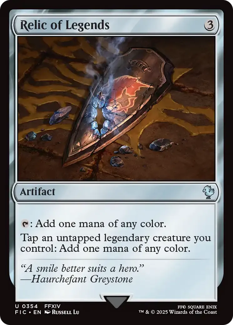 Relic of Legends — Final Fantasy Commander — Magic: The Gathering