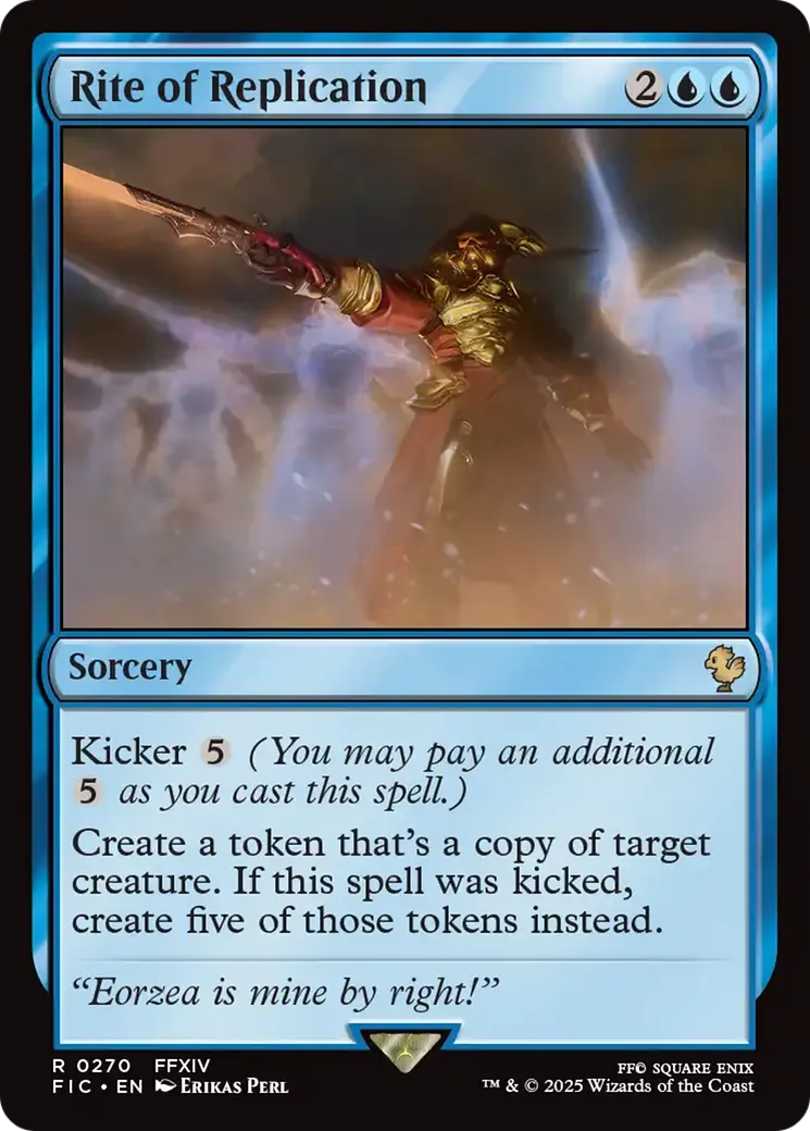 Rite of Replication from Final Fantasy Commander - Magic: The Gathering