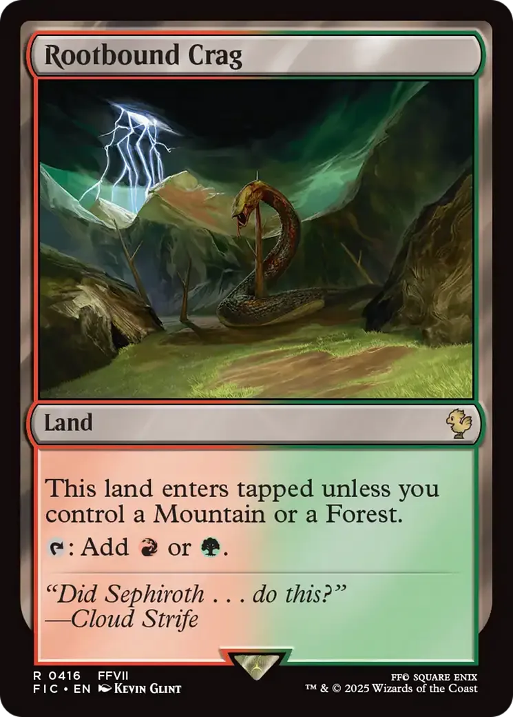 Mont enraciné — Final Fantasy Commander — Magic: The Gathering