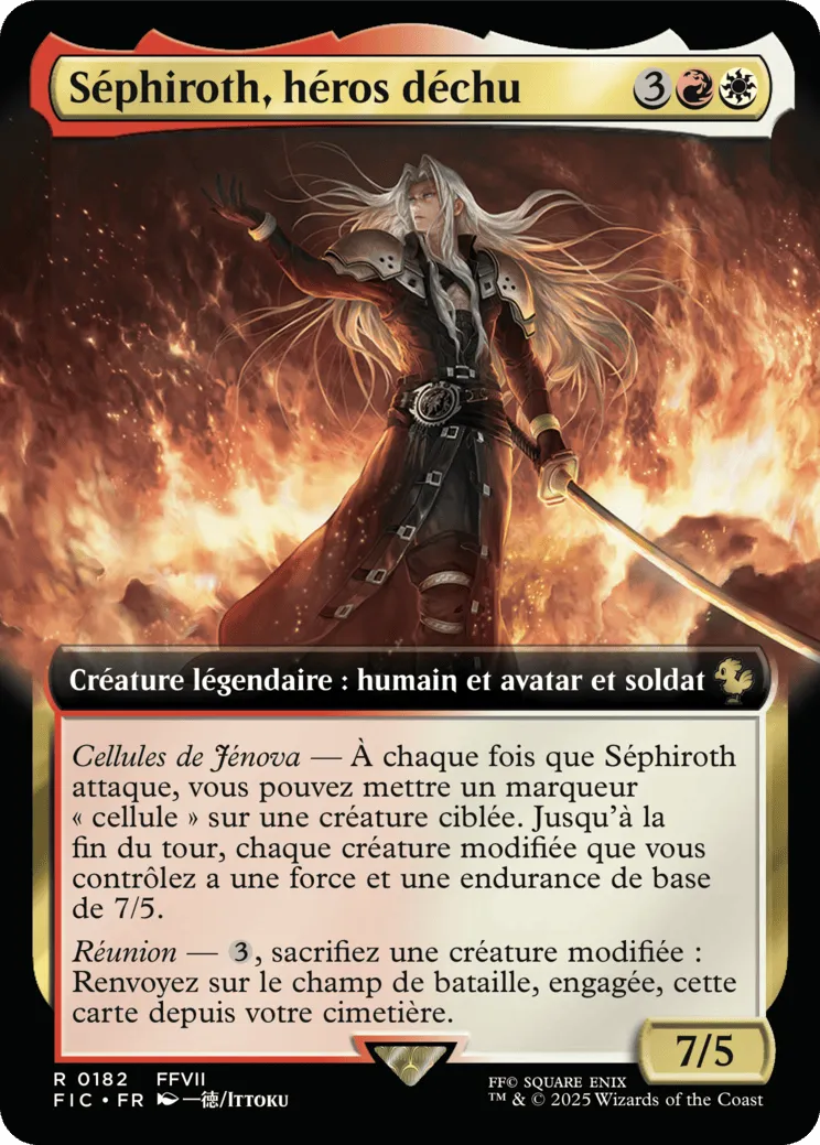 Séphiroth, héros déchu — Final Fantasy Commander — Magic: The Gathering