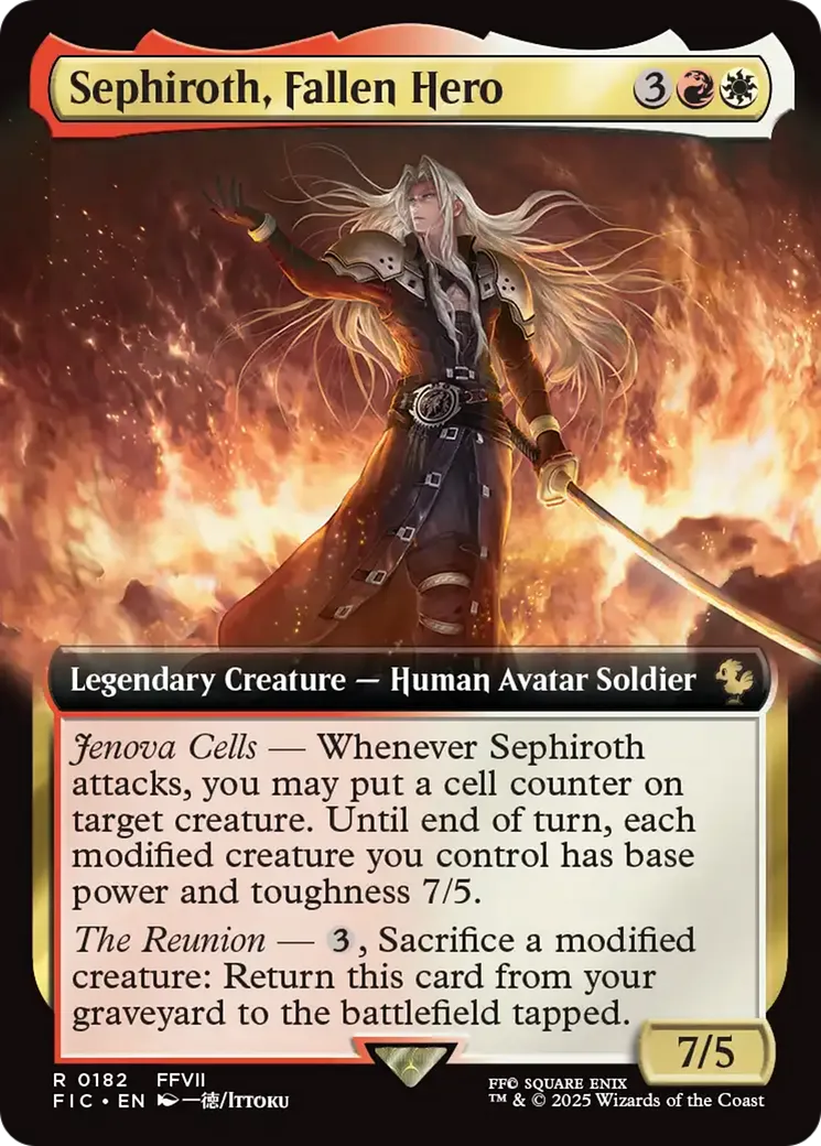 Séphiroth, héros déchu — Final Fantasy Commander — Magic: The Gathering