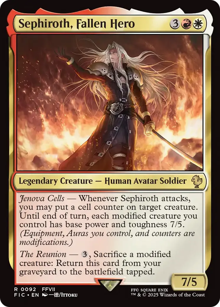 Sephiroth, Fallen Hero — Final Fantasy Commander — Magic: The Gathering