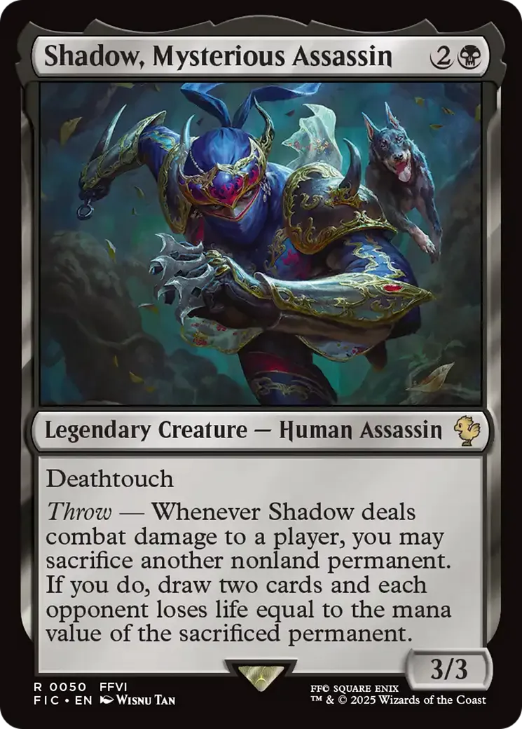 Shadow, Mysterious Assassin — Final Fantasy Commander — Magic: The Gathering