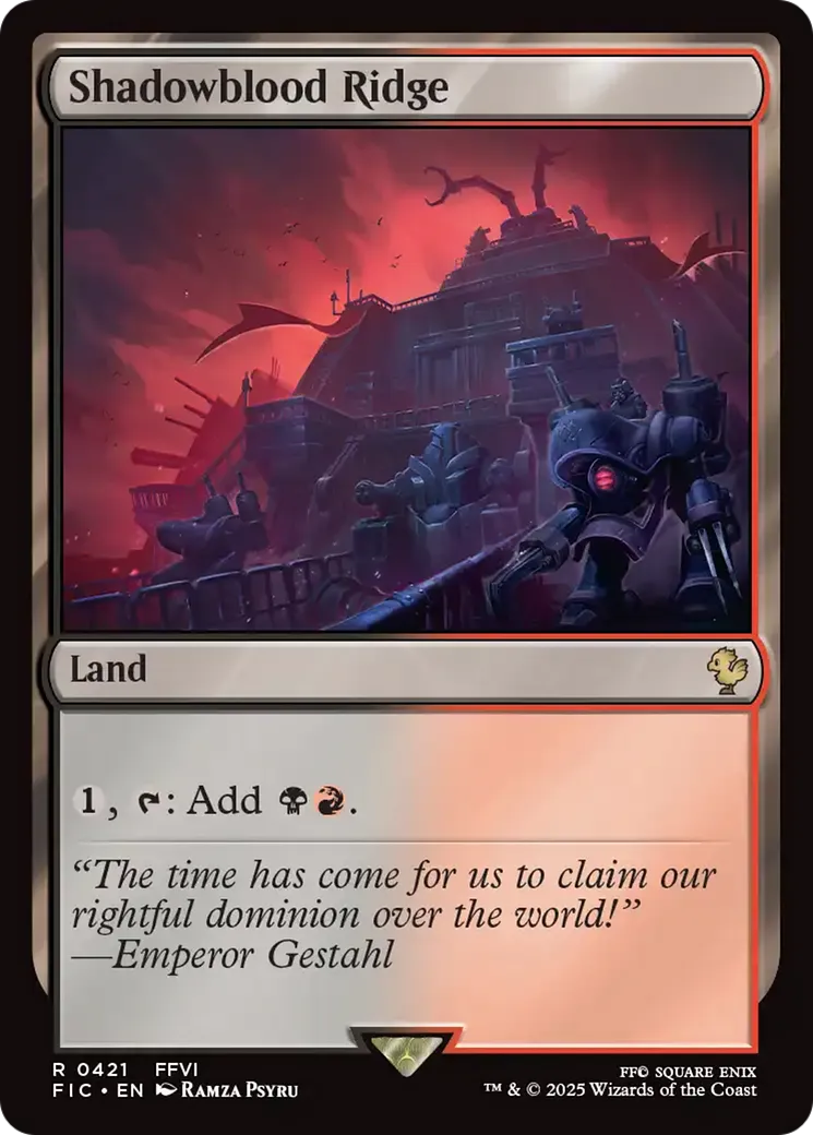 Contreforts d'Ombresang — Final Fantasy Commander — Magic: The Gathering