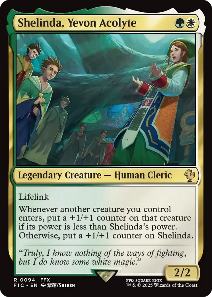 Shelinda, acolyte de Yevon — Final Fantasy Commander — Magic: The Gathering