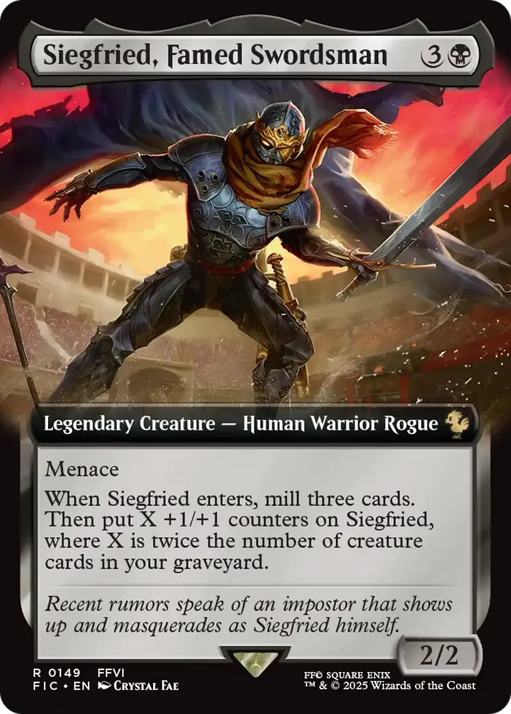 Siegfried, épéiste réputé — Final Fantasy Commander — Magic: The Gathering