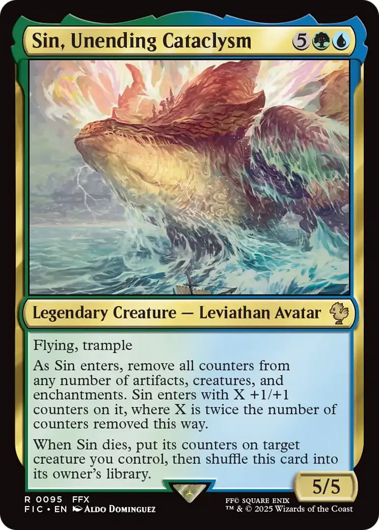 Sin, cataclysme sans fin — Final Fantasy Commander — Magic: The Gathering