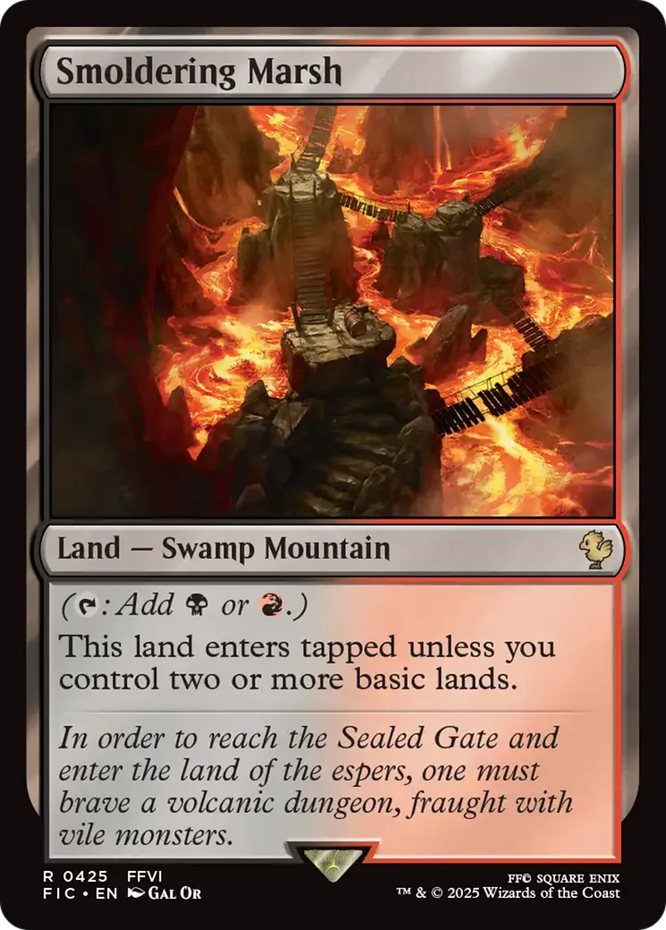 Marécage fumant — Final Fantasy Commander — Magic: The Gathering