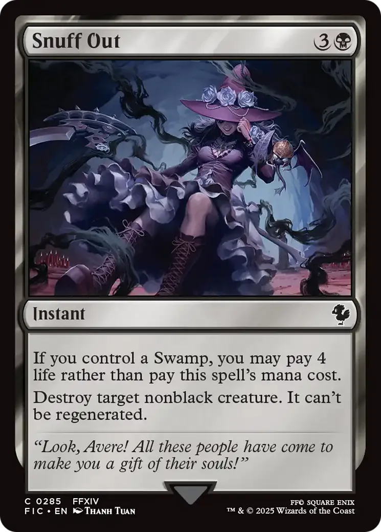 Snuff Out — Final Fantasy Commander — Magic: The Gathering