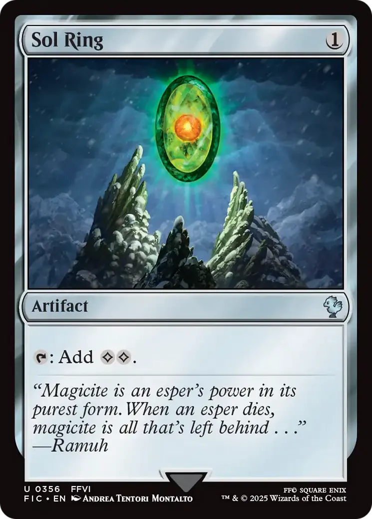 Sol Ring — Final Fantasy Commander — Magic: The Gathering