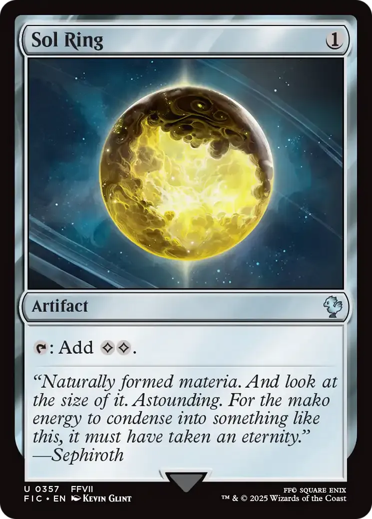 Sol Ring — Final Fantasy Commander — Magic: The Gathering