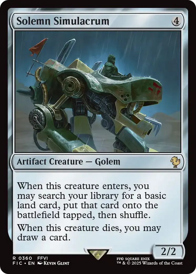 Solemn Simulacrum — Final Fantasy Commander — Magic: The Gathering