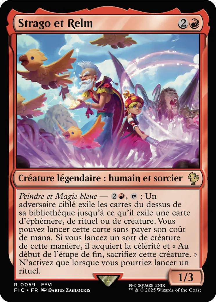 Strago et Relm — Final Fantasy Commander — Magic: The Gathering
