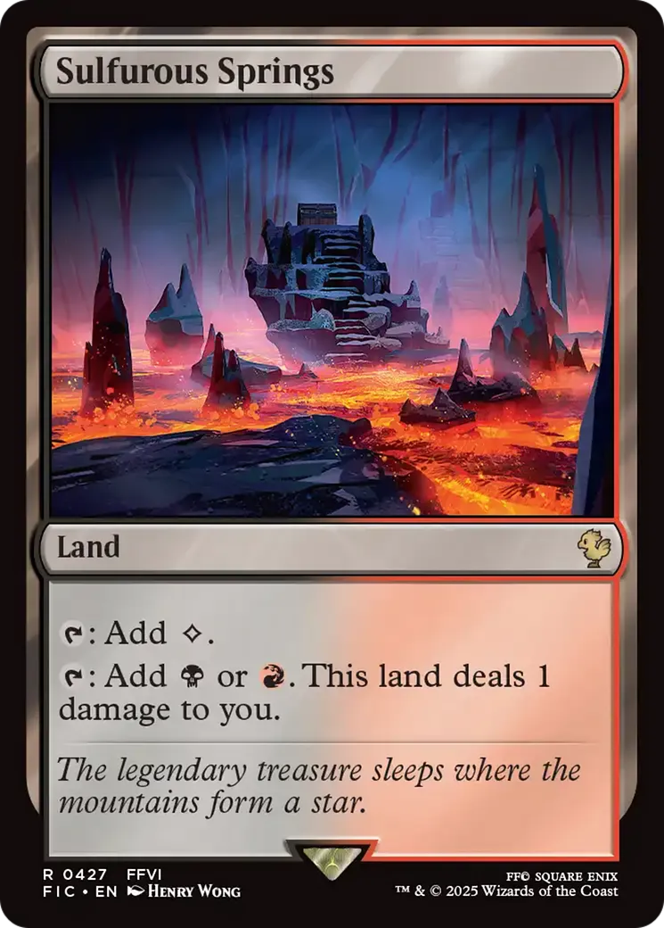 Sulfurous Springs — Final Fantasy Commander — Magic: The Gathering