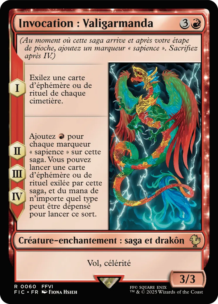 Invocation : Valigarmanda — Final Fantasy Commander — Magic: The Gathering