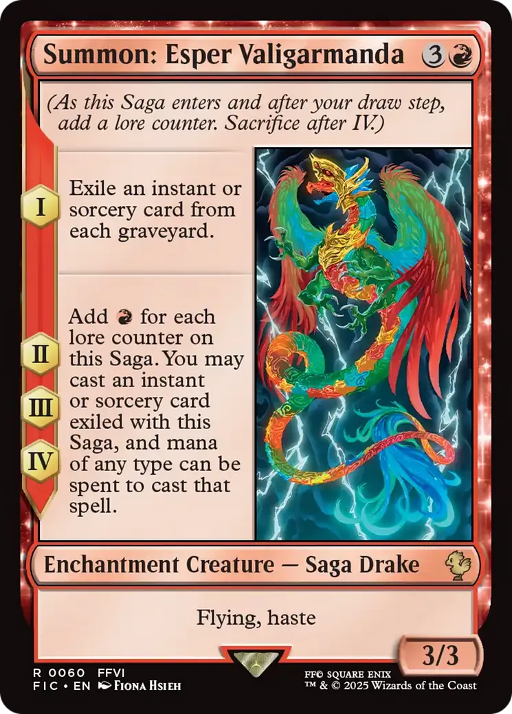 Invocation : Valigarmanda — Final Fantasy Commander — Magic: The Gathering