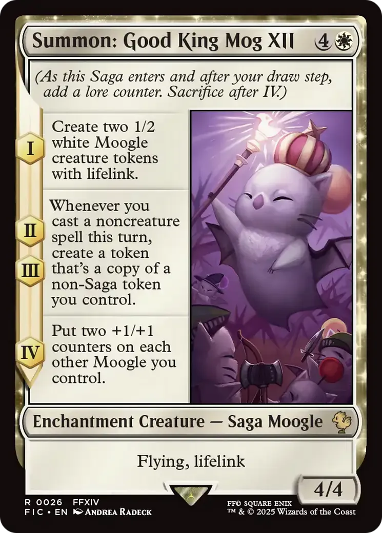 Summon: Good King Mog XII — Final Fantasy Commander — Magic: The Gathering