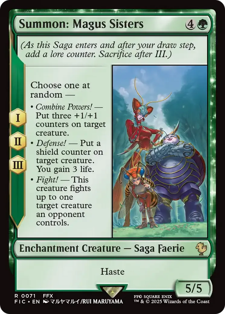 Invocation : sœurs Magus — Final Fantasy Commander — Magic: The Gathering