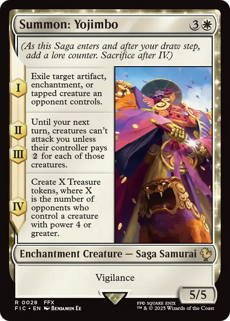 Summon: Yojimbo — Final Fantasy Commander — Magic: The Gathering