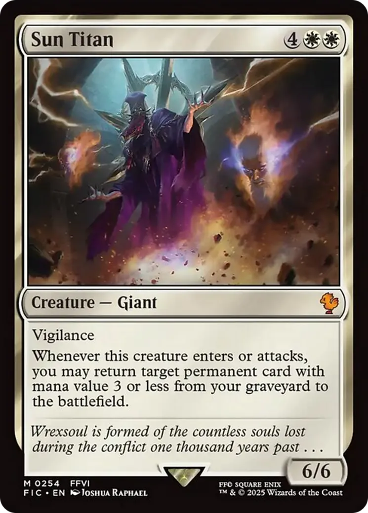 Sun Titan from Final Fantasy Commander - Magic: The Gathering